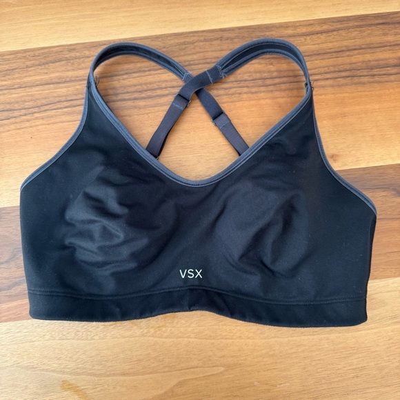 VS X Sexy Sport Black & Gray Sports Bra Sz. 34D - Picture 2 of 7